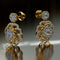 1.22ct Brilliant Cut Diamond Gold Earrings - 03NN07